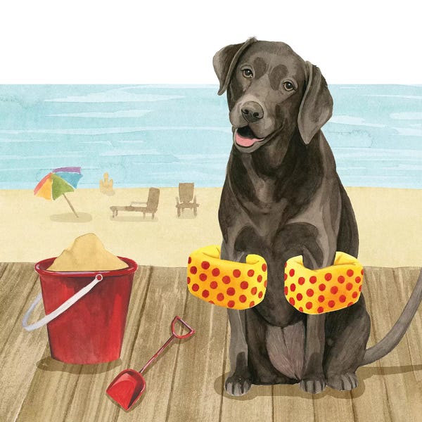 Labrador Retrievers: Let's Go for a Boardwalk II by Grace Popp