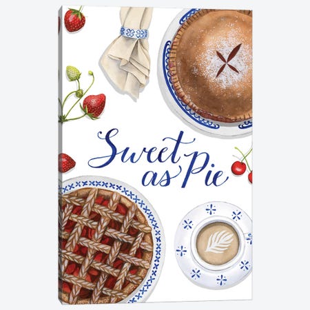 Sweet As Pie I Canvas Print #POP1540} by Grace Popp Canvas Art