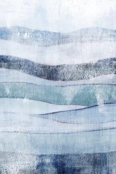 Black & White & Blue: White Out in Blue I by Grace Popp