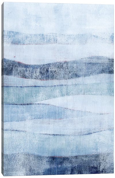 White Out in Blue II Canvas Art Print - Grace Popp