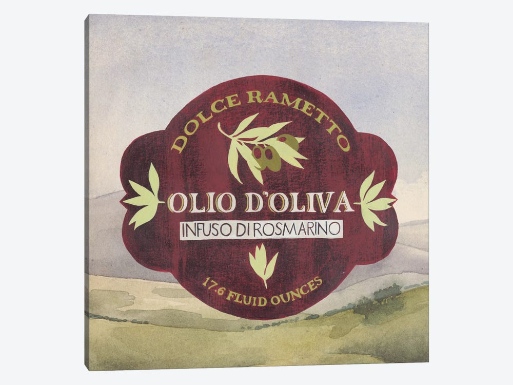 Olive Oil Labels II by Grace Popp 1-piece Canvas Artwork