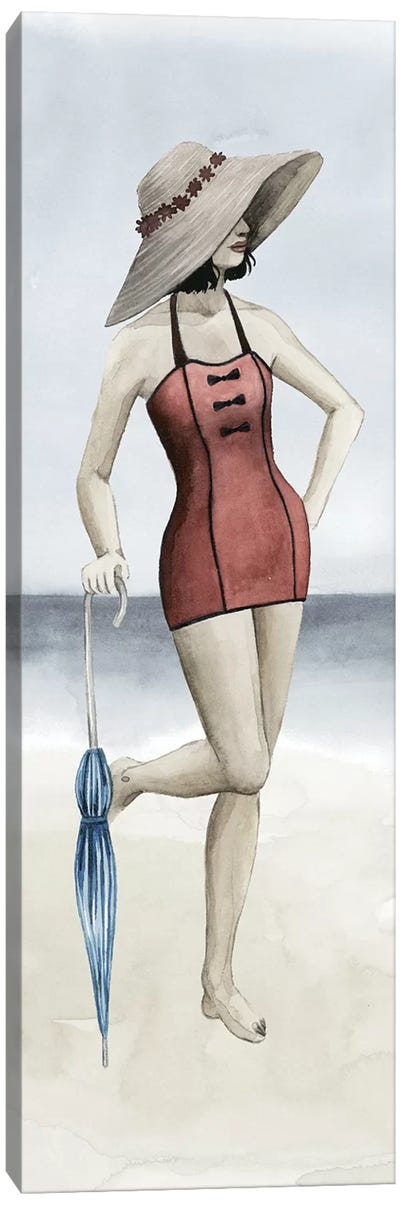 Beach Beauty I Canvas Art Print - Women's Swimsuit & Bikini Art