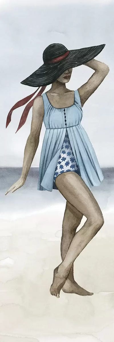 Beach Beauty IV by Grace Popp framed canvas print