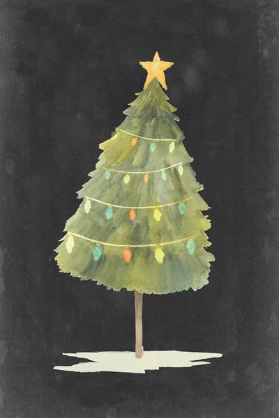 Evergreen Trees: Christmas Glow I by Grace Popp