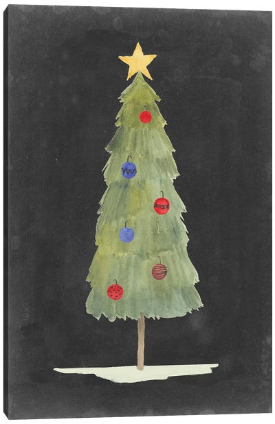 Christmas Glow II Canvas Art Print - Christmas Trees & Wreath Art