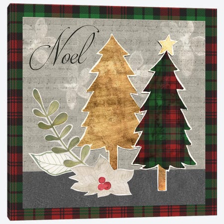 Collaged Christmas Collection B Canvas Print #POP1672} by Grace Popp Canvas Wall Art