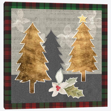 Collaged Christmas Collection E Canvas Print #POP1675} by Grace Popp Canvas Print