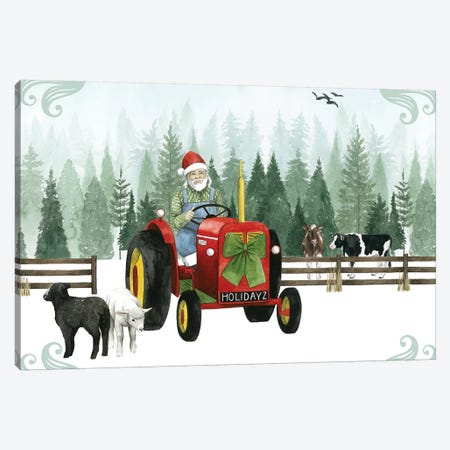 Country Santa Collection A Canvas Print #POP1676} by Grace Popp Canvas Print