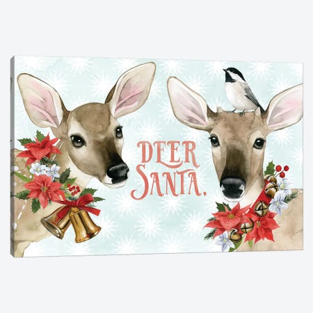 Deer Christmas Collection A Canvas Print #POP1686} by Grace Popp Canvas Artwork