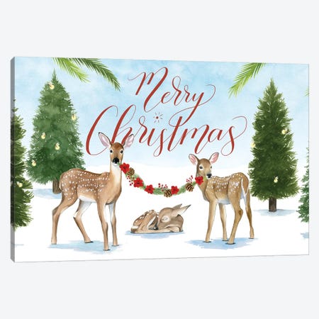 Forest Christmas Collection D Canvas Print #POP1714} by Grace Popp Canvas Wall Art