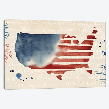 Fourth of July Collection C Canvas Print #POP1719} by Grace Popp Canvas Print