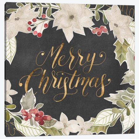 Gilded Christmas Collection A Canvas Print #POP1720} by Grace Popp Canvas Artwork