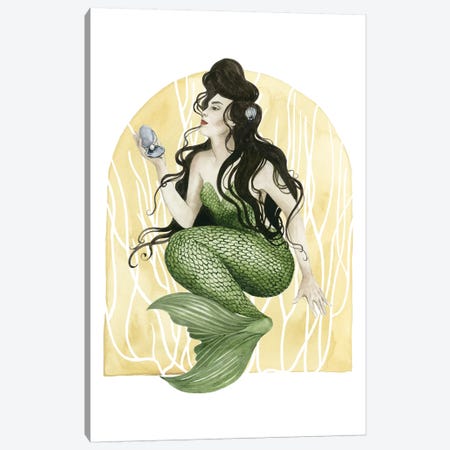 Deco Mermaid I Canvas Print #POP183} by Grace Popp Canvas Print