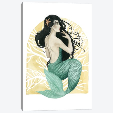 Deco Mermaid II Canvas Print #POP184} by Grace Popp Canvas Art
