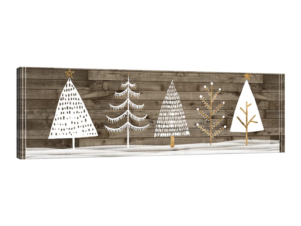 Wooded White Christmas Collection D Canv - Canvas Artwork