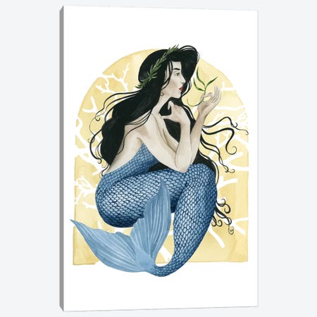 Deco Mermaid IV Canvas Print #POP186} by Grace Popp Canvas Art