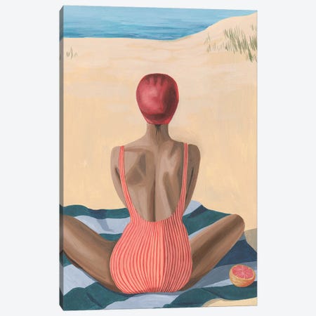 Pomello Beach I Canvas Print #POP1921} by Grace Popp Canvas Wall Art
