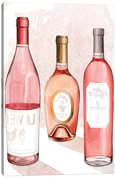 Rosé Summer II Canvas Art Print - Wine Art