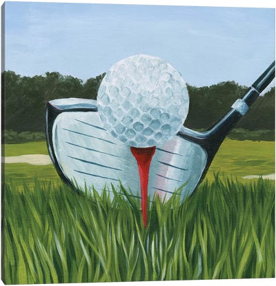 Tee Off I Canvas Art Print - Golf Art