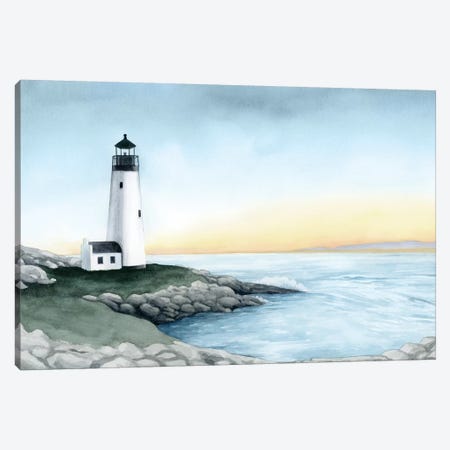 Lighthouse Bay I Canvas Print #POP2006} by Grace Popp Canvas Wall Art
