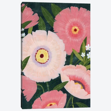 Nighttime Blooms II Canvas Print #POP2019} by Grace Popp Canvas Art