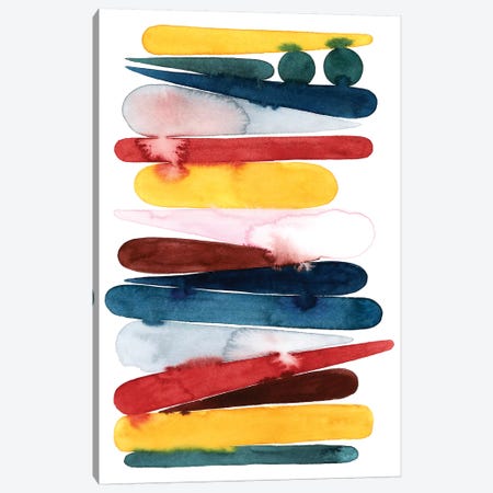 Rainbow Strata II Canvas Print #POP2027} by Grace Popp Canvas Artwork