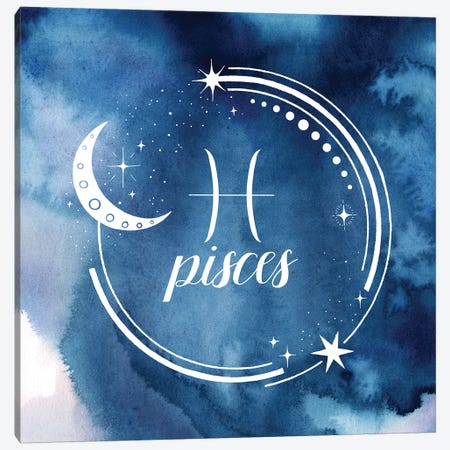 Watercolor Astrology XII Canvas Print #POP2052} by Grace Popp Canvas Artwork