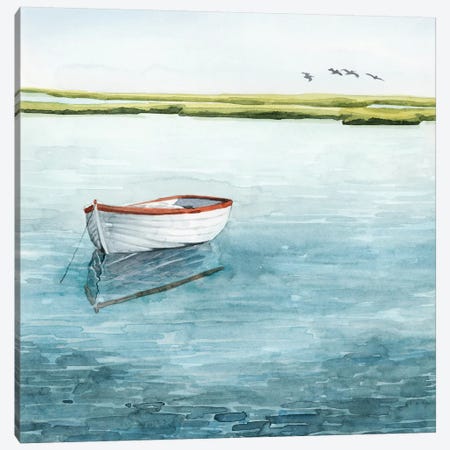 Anchored Bay I Canvas Print #POP2058} by Grace Popp Canvas Art