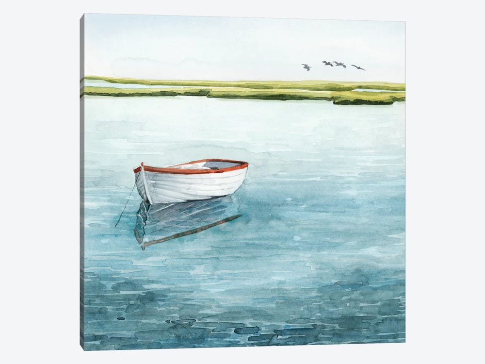 Anchored Bay I by Grace Popp 1-piece Canvas Art