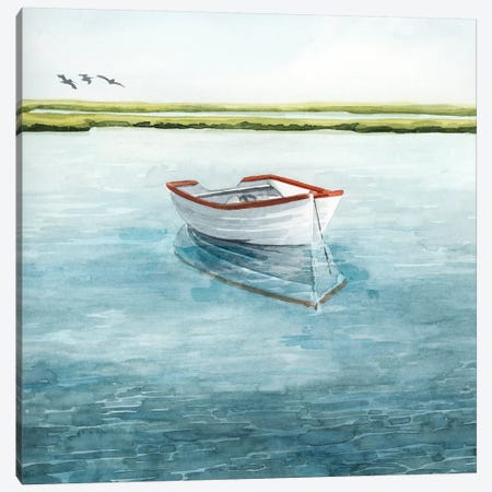 Anchored Bay II Canvas Print #POP2059} by Grace Popp Canvas Art