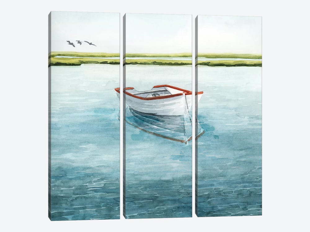 Anchored Bay II by Grace Popp 3-piece Canvas Art Print
