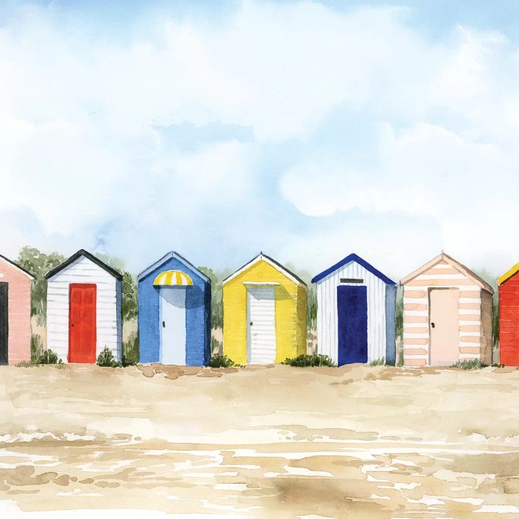 Beach Huts II by Grace Popp wall art