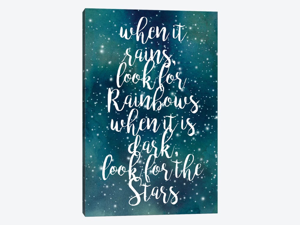 Galaxy Quote I by Grace Popp 1-piece Canvas Wall Art