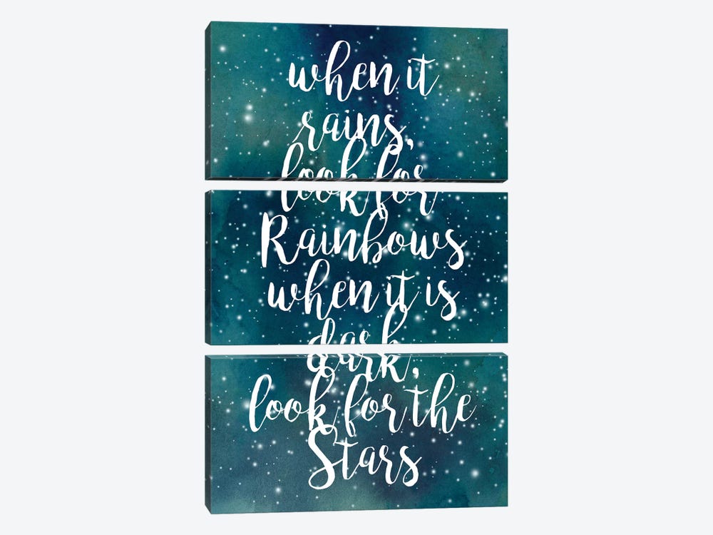 Galaxy Quote I by Grace Popp 3-piece Canvas Wall Art