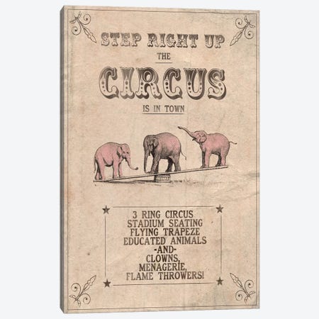Vintage Circus I Canvas Print #POP20} by Grace Popp Canvas Art Print