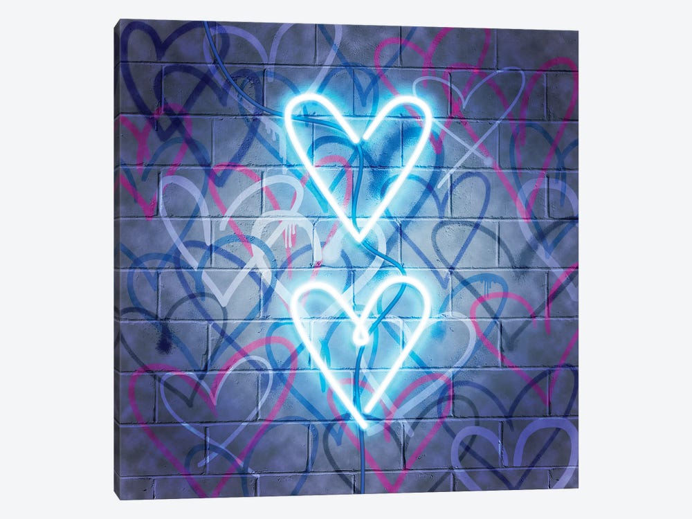 Neon Heart I by Grace Popp 1-piece Canvas Print