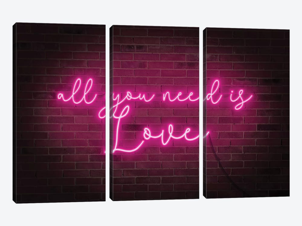 Neon Love I by Grace Popp 3-piece Art Print