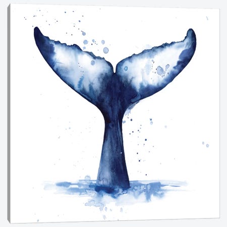 Whale Wave I Canvas Print #POP2143} by Grace Popp Canvas Art