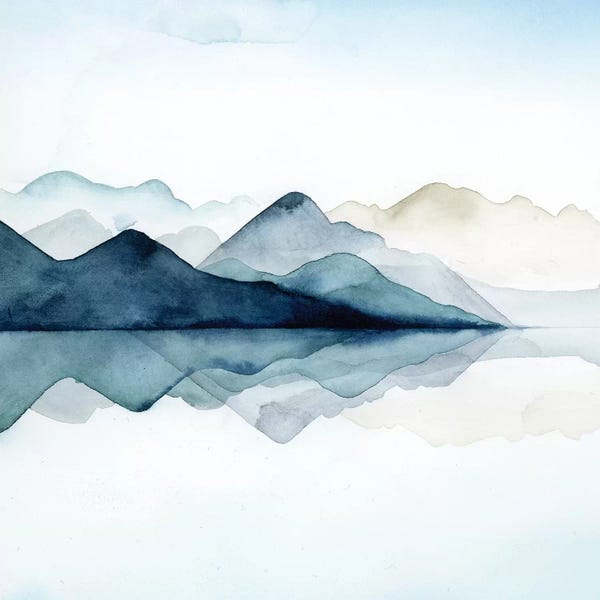 Large Art for Bathroom - Canvas Prints: Glacial I by Grace Popp