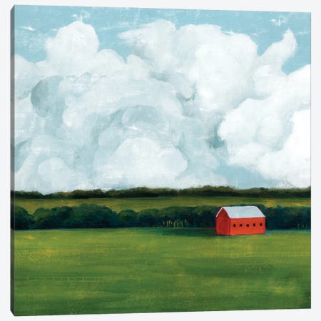 Lone Barn II Canvas Print #POP2181} by Grace Popp Canvas Art