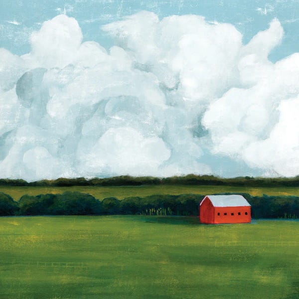 Barns: Lone Barn II by Grace Popp