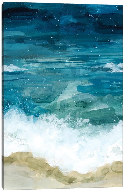 Shattered Waved I Canvas Art Print - Sandy Beach Art