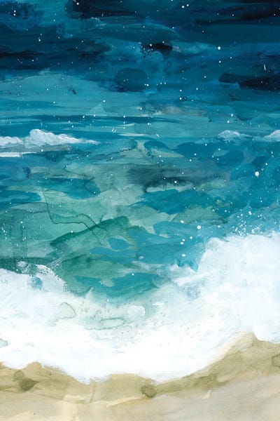 Large Coastal Art - Canvas Prints: Shattered Waved II by Grace Popp