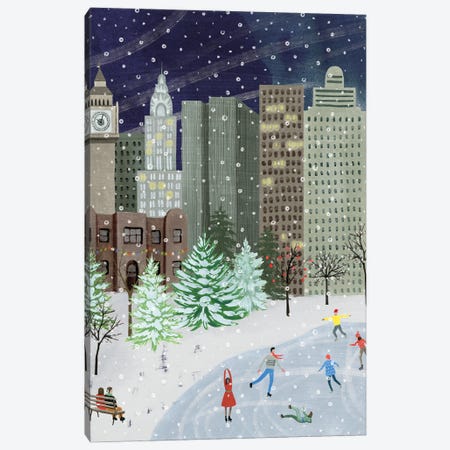 Christmas in the City I Canvas Print #POP2255} by Grace Popp Art Print