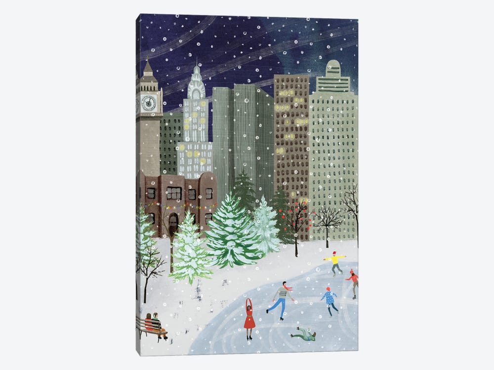 Christmas in the City I by Grace Popp 1-piece Canvas Artwork