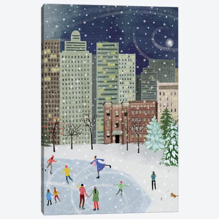 Christmas in the City II Canvas Print #POP2256} by Grace Popp Canvas Print
