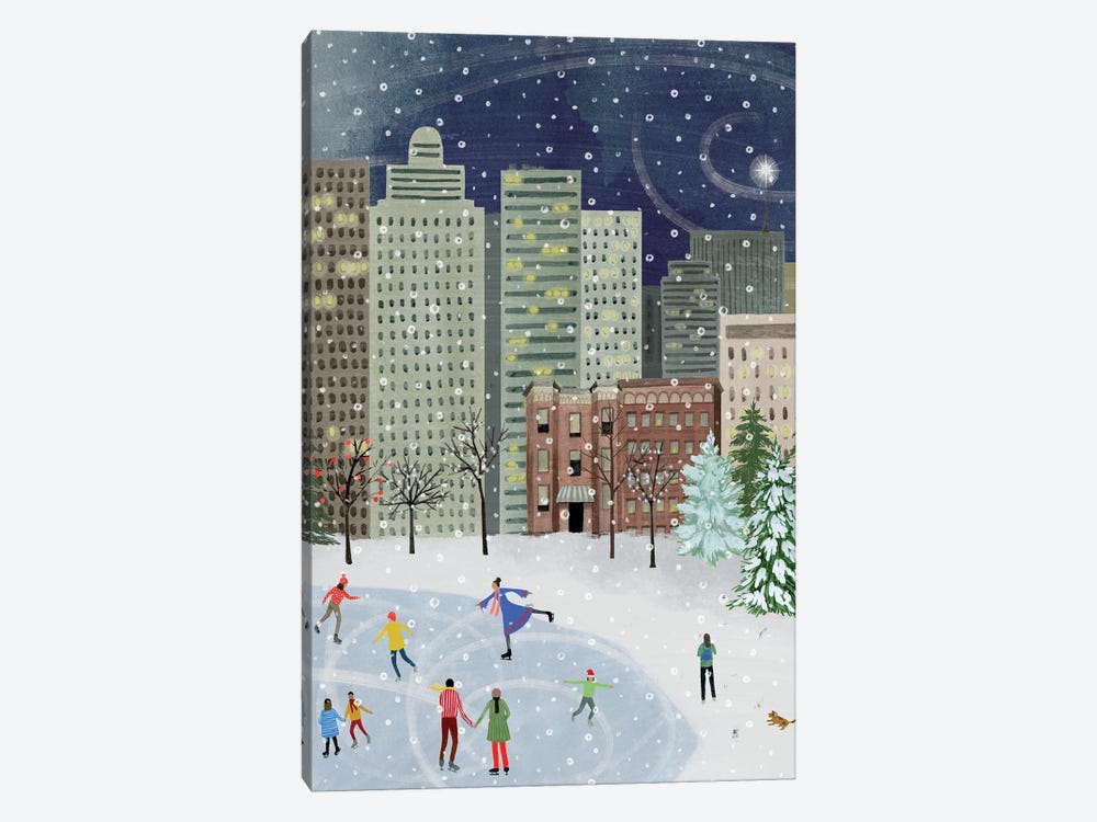 Christmas in the City II by Grace Popp 1-piece Canvas Art Print