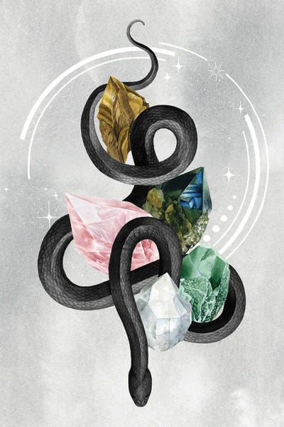 Snakes: Crystalline Serpent I by Grace Popp