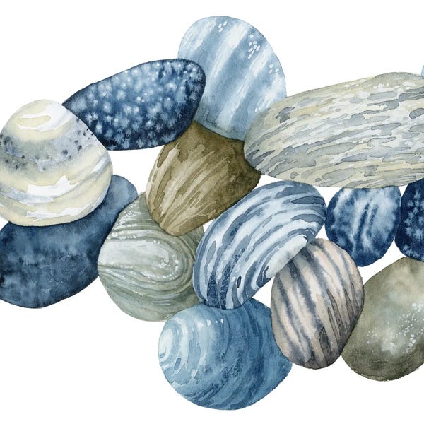 Rocks: Found Pebbles I by Grace Popp