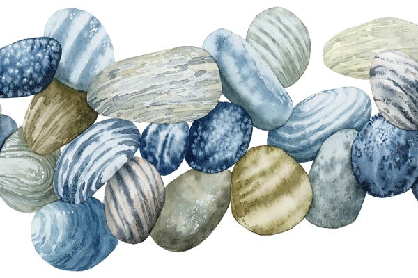 Rocks: Found Pebbles III by Grace Popp